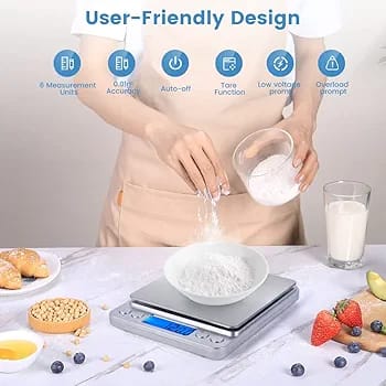 Digital Kitchen Scale LED Display