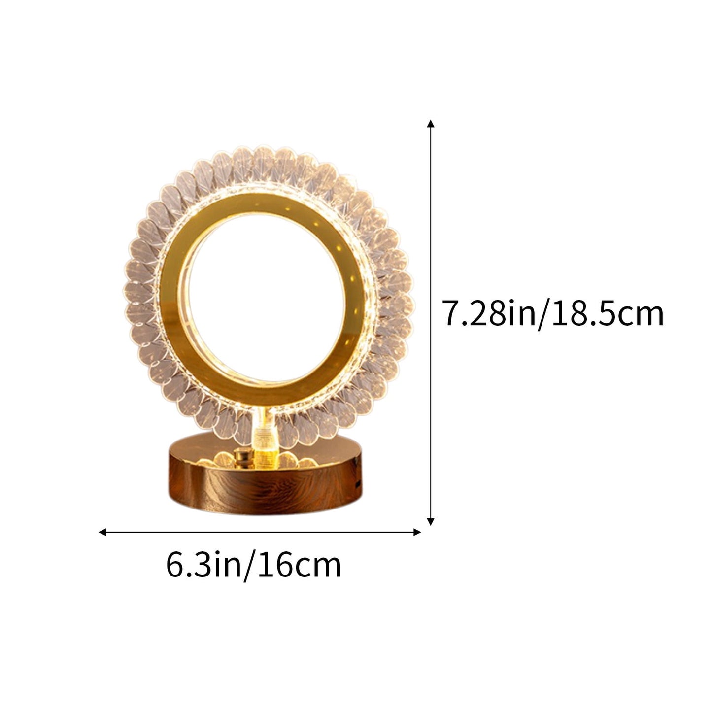Modern Luxury LED Crystal Table Lamp