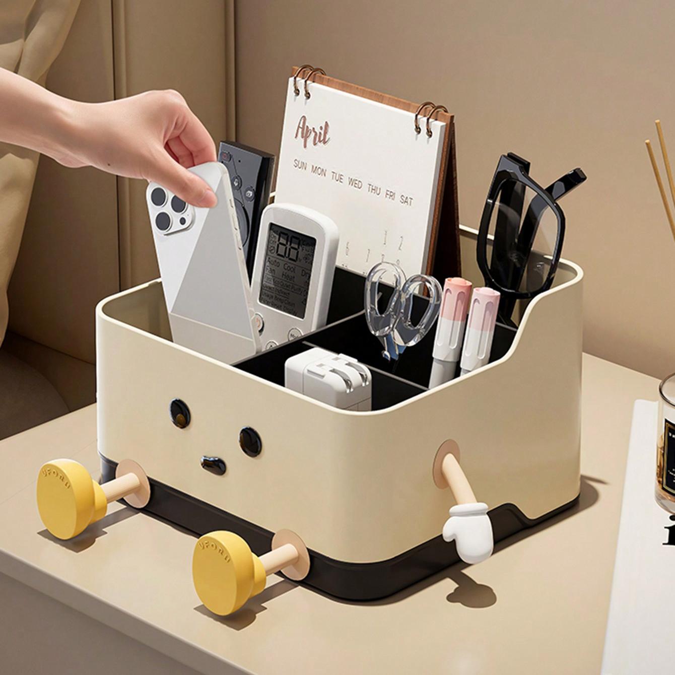 Cute Cartoon Style Desktop Storage Box
