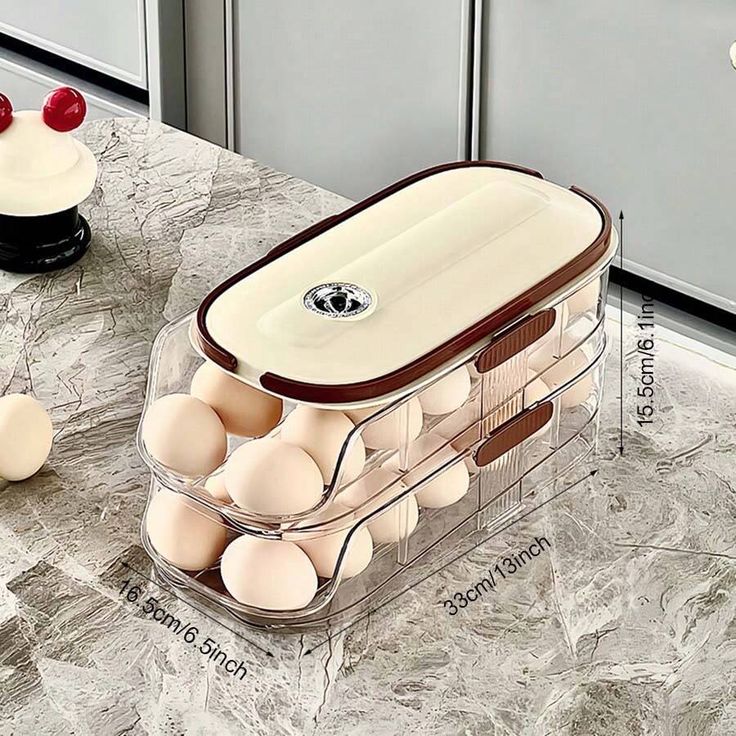 Transparent Automatic Rolling Egg Container