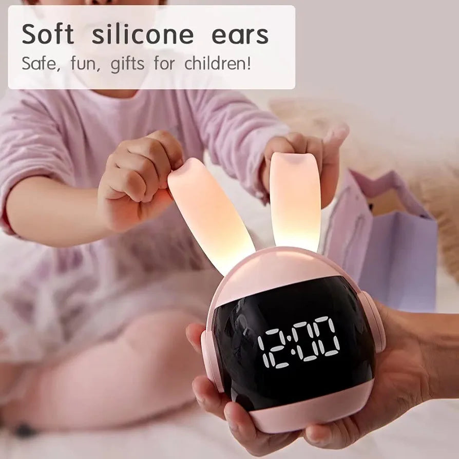 Adorable Rabbit Digital LED Alarm Clock