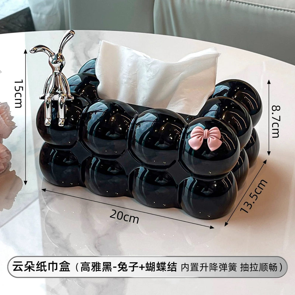 Bubble Bow Tissue Box