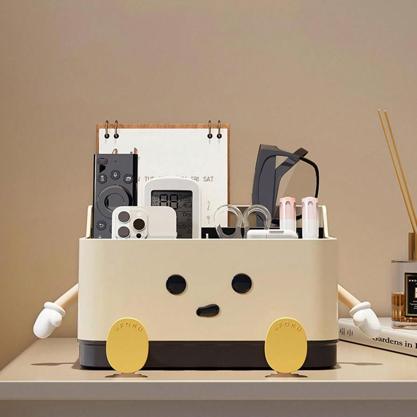 Cute Cartoon Style Desktop Storage Box