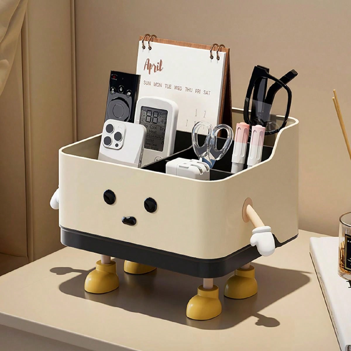 Cute Cartoon Style Desktop Storage Box