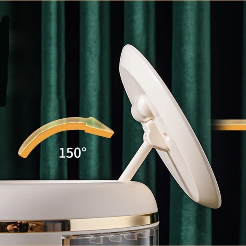 LED Mirror Cosmetic Storage Organizer