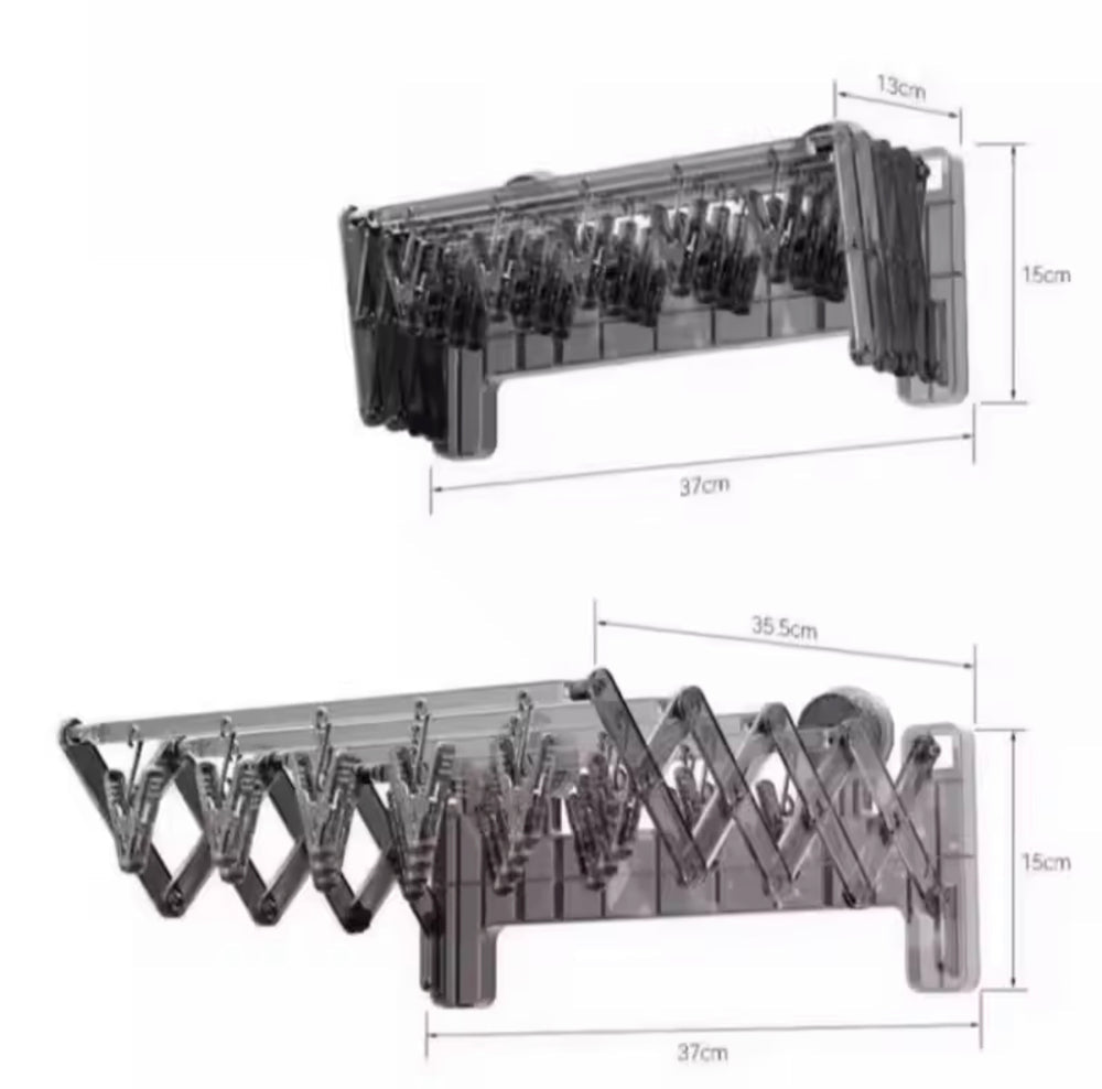 Wall-Mounted Foldable Socks Drying Rack
