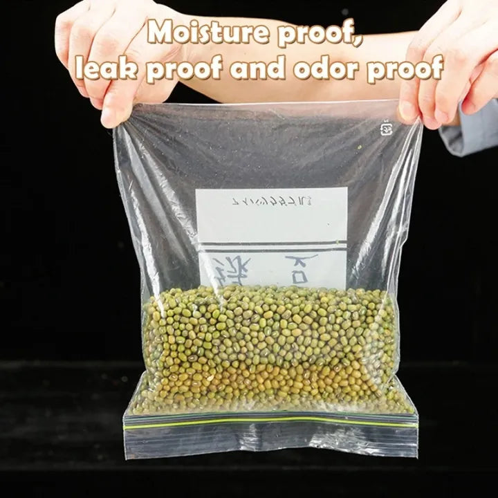 Zippe Sealed Bag, Wrap Plastic Packaging Bags Food Storage Bag Reusable Sealing Refrigerator