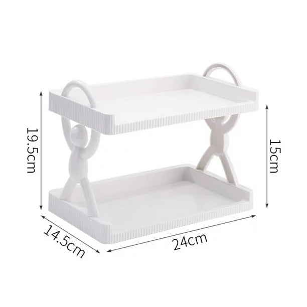 Wall Mounted 2-Tier Storage Rack