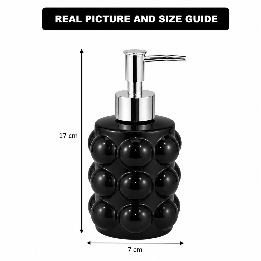 Bubble Glass Soap Pump Dispenser