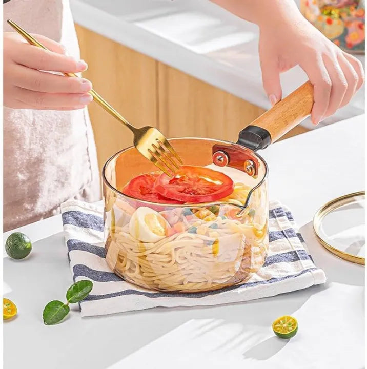 Non-Stick Cooking Lazy Pan Soup Wok (Glass)