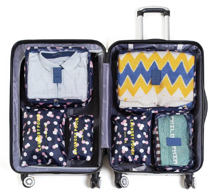 Printed 6Pcs Travel Bag Set