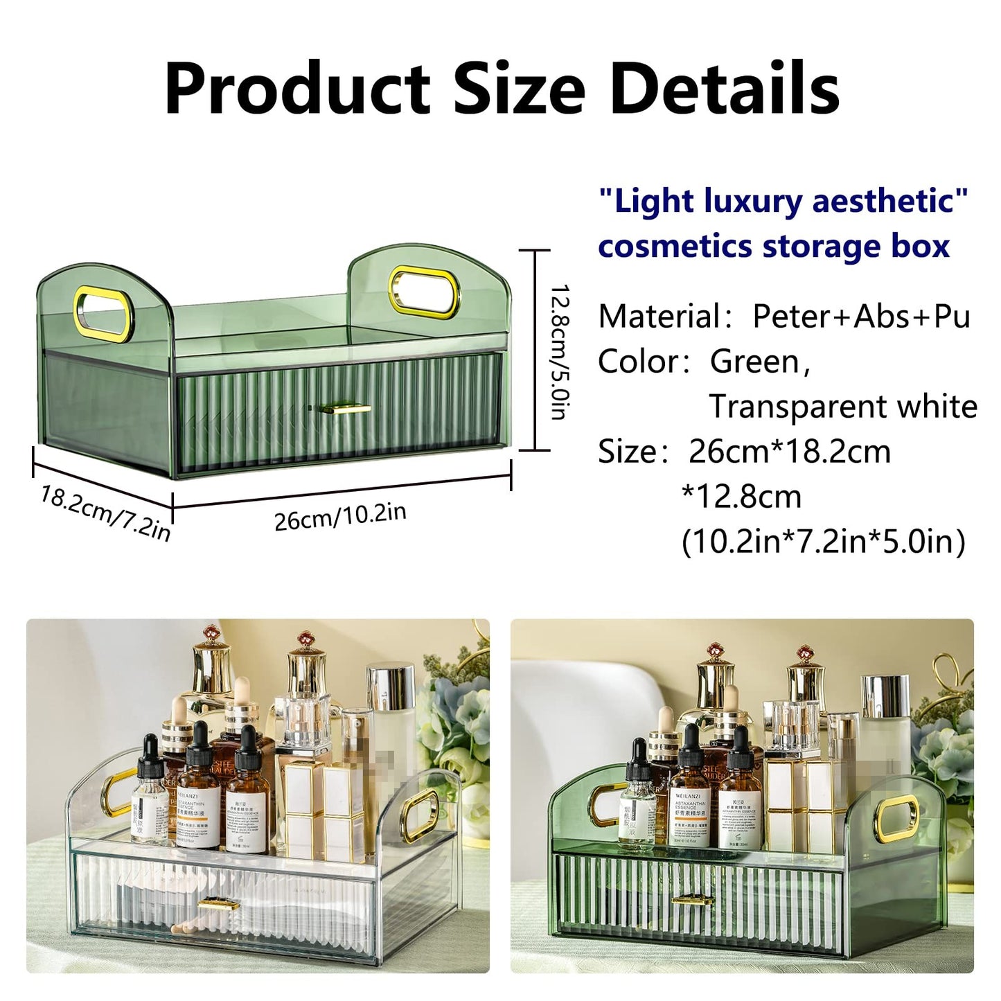 Multifunctional Clear Acrylic Desktop Storage Organizer