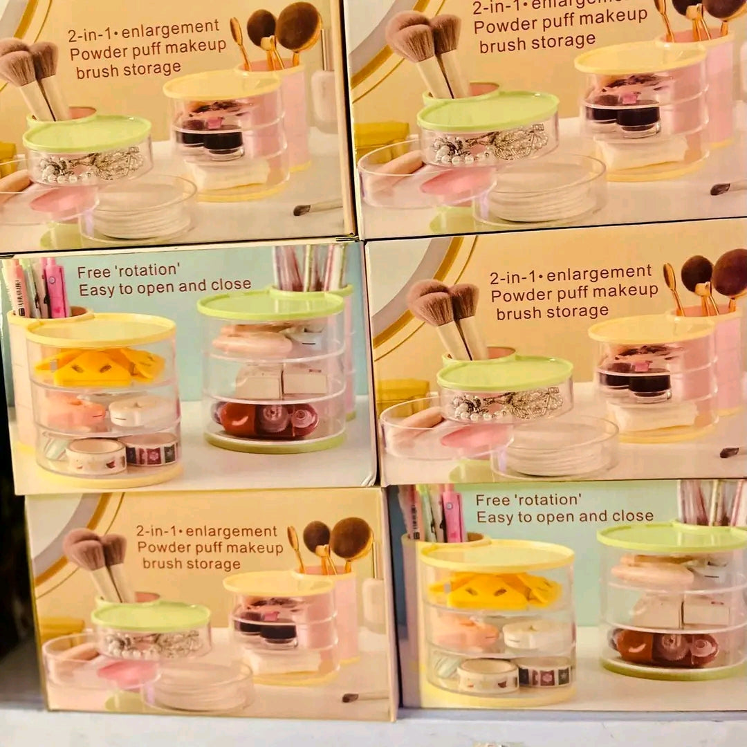 3 Layer Makeup Brush Organizer Holder