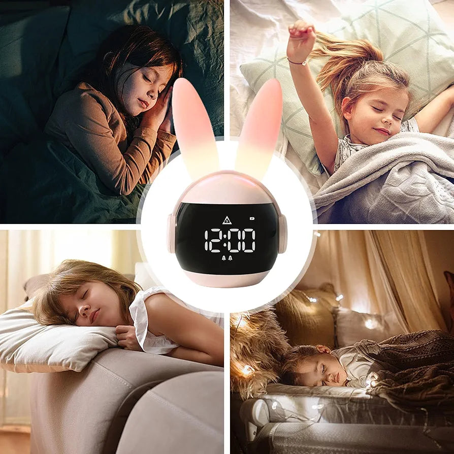 Adorable Rabbit Digital LED Alarm Clock