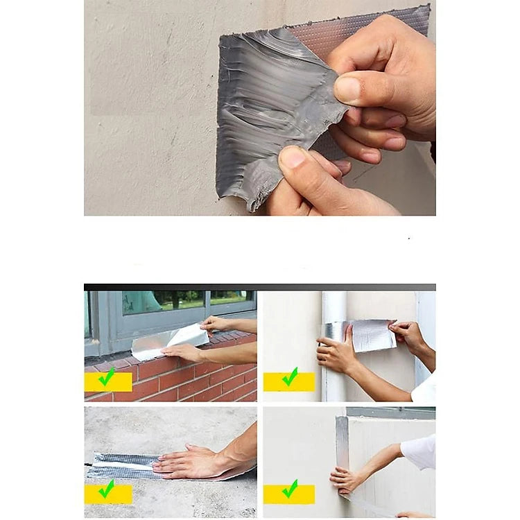 Aluminum Foil Butyl Rubber Tape (Water And Leakproof)