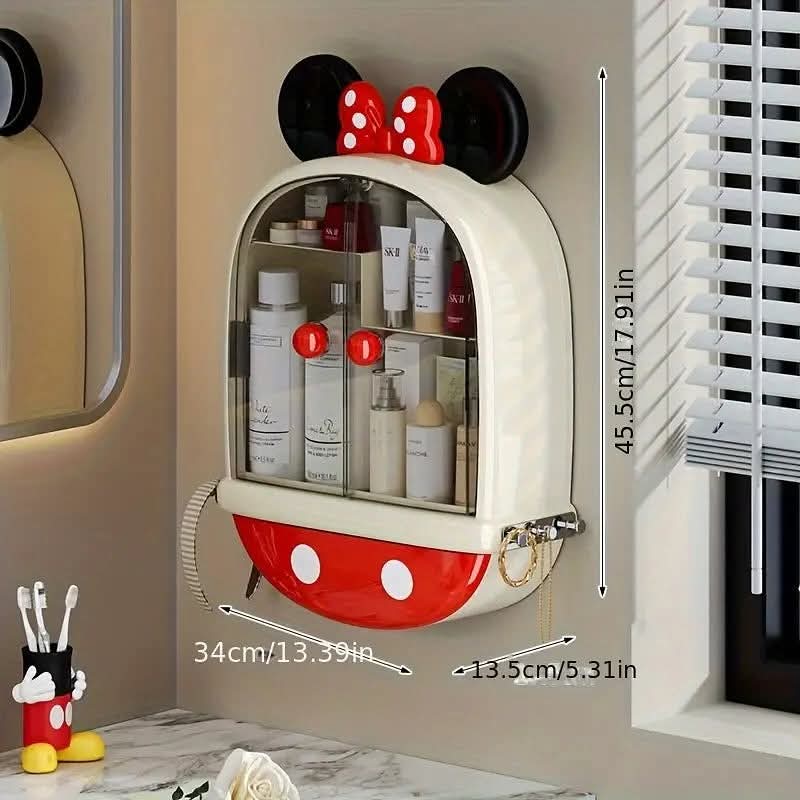 Wall Mounted Mickey Mouse Bathroom Organizer