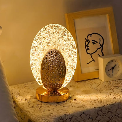 Rechargeable LED Crystal Table Lamp