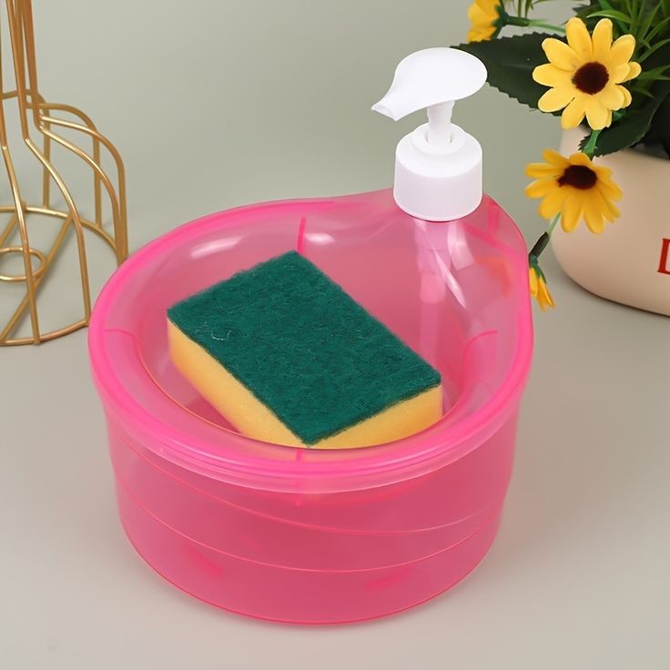 Soap Dispenser And Scrubber Holder