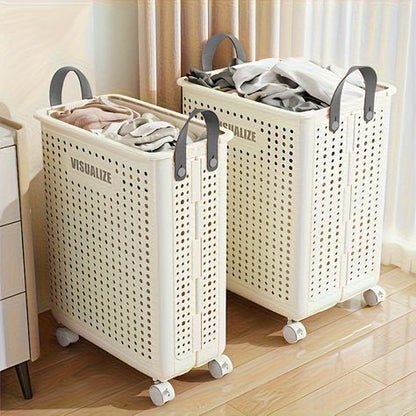 Collapsible Laundry Basket With Handle Premium Quality