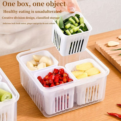 4 In 1 Vegetable & Fruit Draining Box