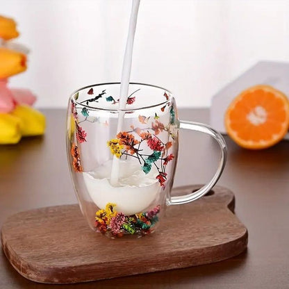 Double Wall Trendy Glass Mug