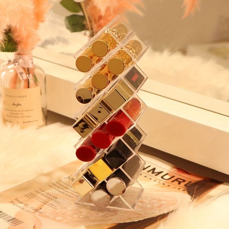 16 Grid Acrylic Lipstick Organizer