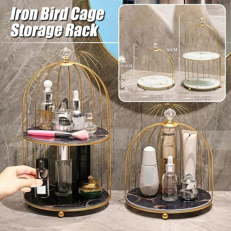 Nordic Style Bird Cage Makeup Storage Rack