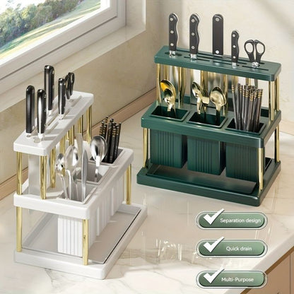 Utensil Drying Rack Detachable Cutlery Holder