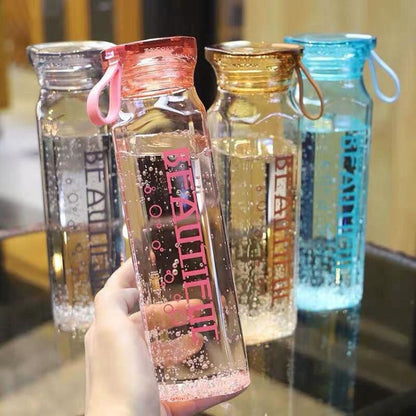 Beautiful Glass Water Bottle