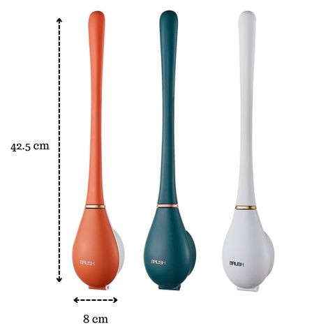 Soft Silicone Toilet Brushes With Hanging Holder