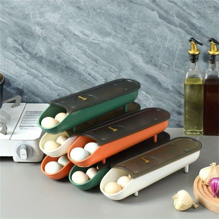 Auto Roll Egg Organizer