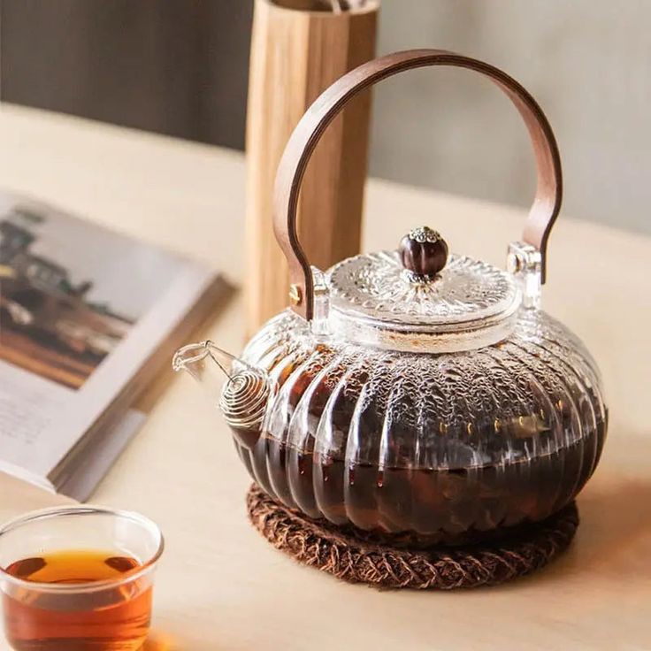 Heat Resistant Japanese Style Glass Teapot