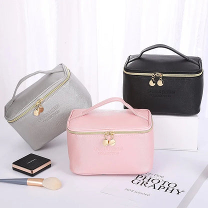 Large Capacity 3Pcs PU Travel Cosmetic Bag