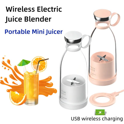 4 Blades Usb Rechargeable Juice Bottle