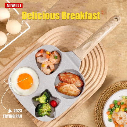 Nonstick Four Portion Frying Pan