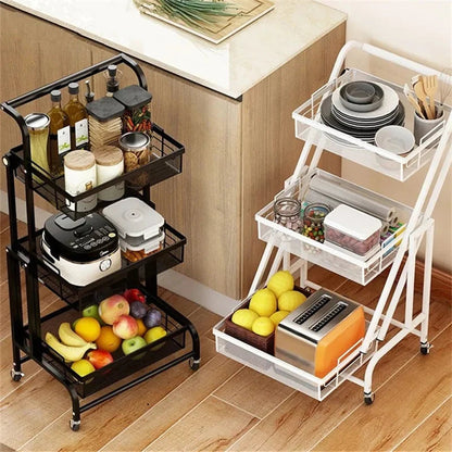 Adjustable Stainless Steel Trolley