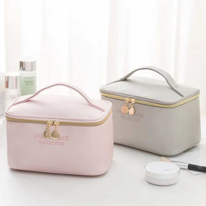 Large Capacity 3Pcs PU Travel Cosmetic Bag