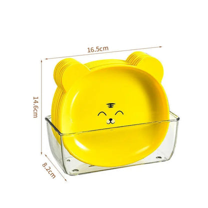 8pcs Mini Snacks Plates With Stand