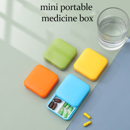 Portable 2 Gird Medicine Box