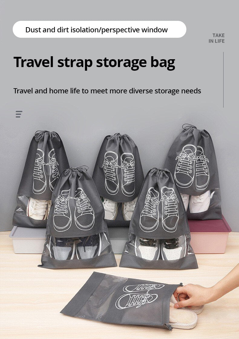 Non-Woven Fabric Shoe Bag (1Pc)