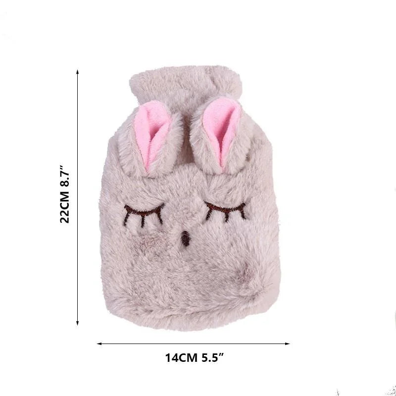 Cute Animal Fluffy Hot Water Bag