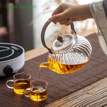 Heat Resistant Japanese Style Glass Teapot