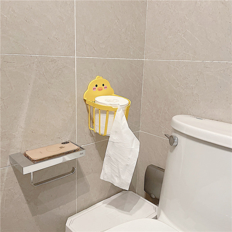 Cute Duck Wall Mounted Toilet Paper Holder