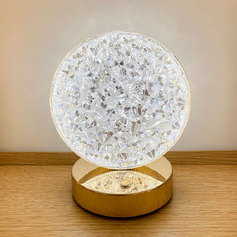 Chargeable Table Crystal Lamp