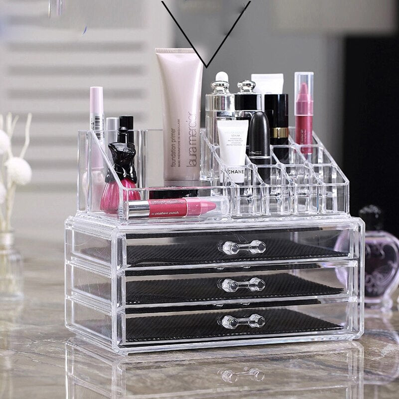 Transparent Desktop Cosmetic Organizer