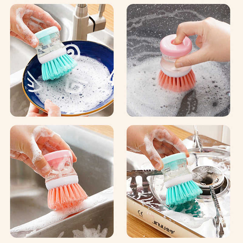 2 In 1 Soap Dishwashing Brush