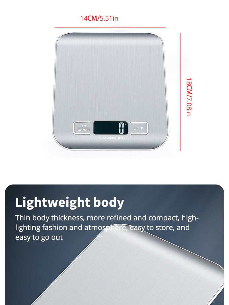 Rechargeable Stainless Steel Weight Scale