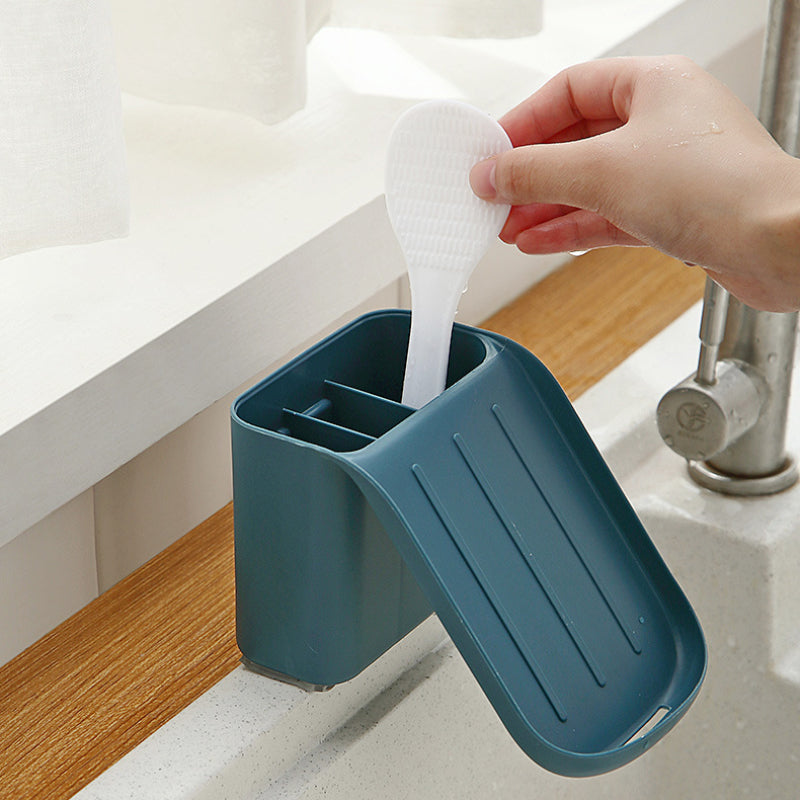 Drain Soap Holder With Storage Box