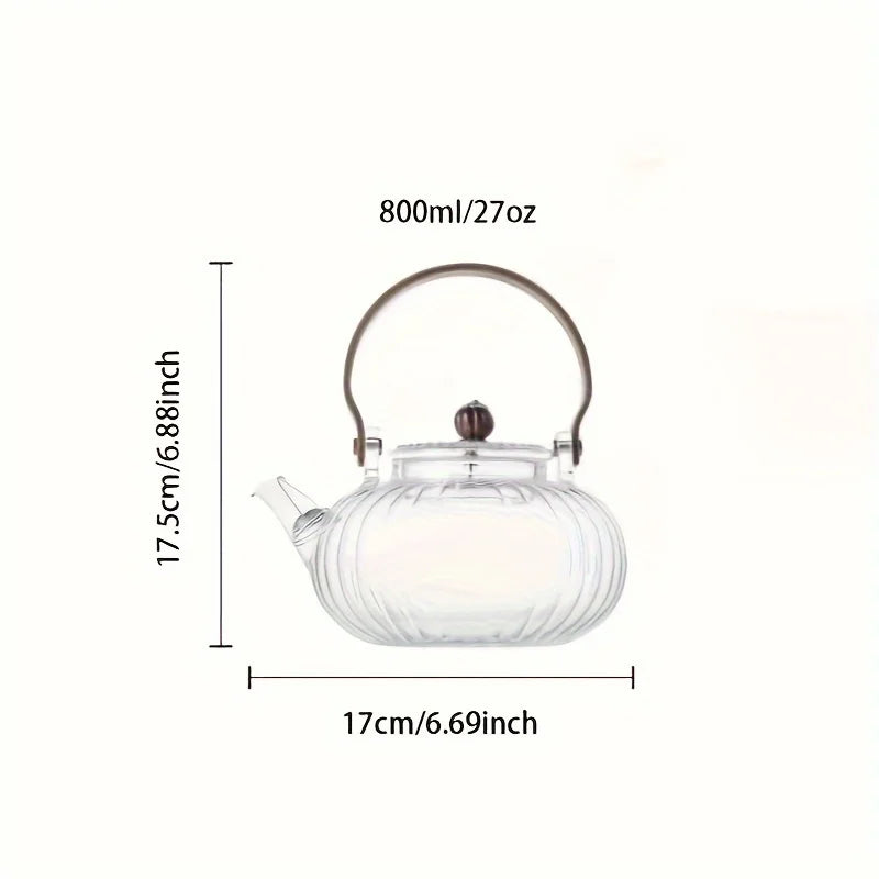 Heat Resistant Japanese Style Glass Teapot