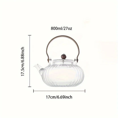 Heat Resistant Japanese Style Glass Teapot